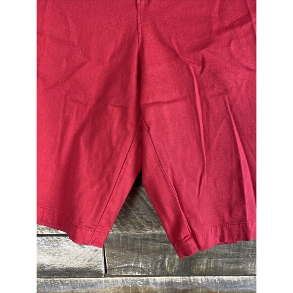 White Stag Women's Sz 14 Red Cotton Blend 2 Pocket Shorts - Picture 5 of 10
